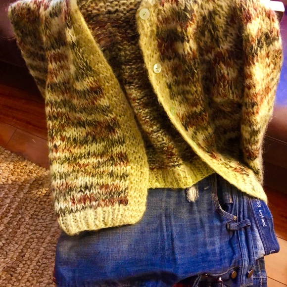 Wool Multicolored Button Down Cardigan - Picture 3 of 3